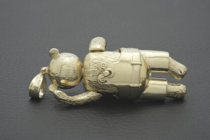 9ct Yellow Gold Gemstone Teddy Bear Pendant - Image 3