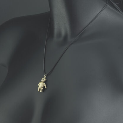 9ct Yellow Gold Gemstone Teddy Bear Pendant - Image 2