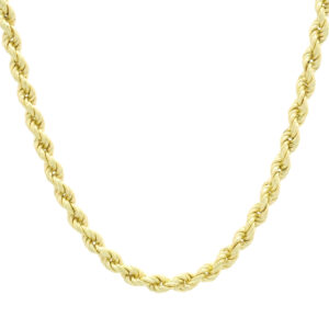 18ct Yellow Gold Rope Chain 20.5&#8243; 4mm