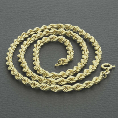 18ct Yellow Gold Rope Chain 20.5" 4mm - Image 4