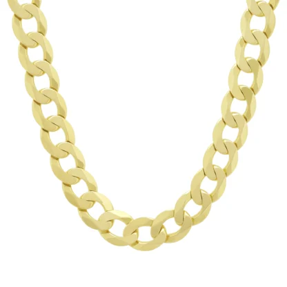 9ct Yellow Gold Curb Chain 22.5'' 12mm
