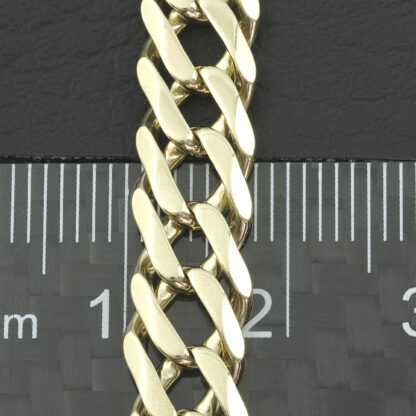 9ct Yellow Gold Fancy Link Bracelet 7'' 7.5mm - Image 2