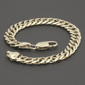 9ct Yellow Gold Fancy Link Bracelet 7&#8221; 7.5mm
