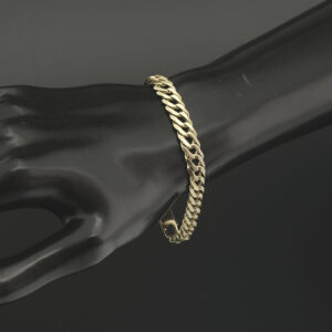 9ct Yellow Gold Fancy Link Bracelet 7&#8221; 7.5mm