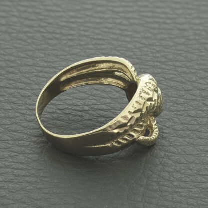 9ct Yellow Gold Snake Ring - Image 2