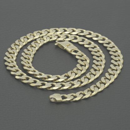 9ct Yellow Gold Curb Chain 20'' 8.5mm - Image 2