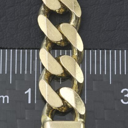 9ct Yellow Gold Curb Chain 22'' 9mm - Image 2