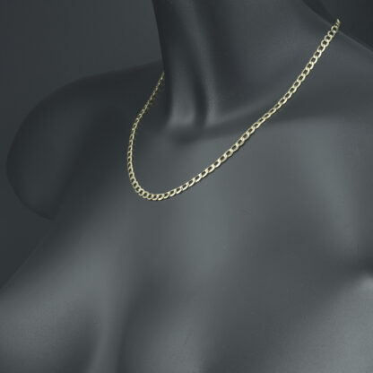 9ct Yellow Gold Curb Chain 18'' 4.5mm - Image 3