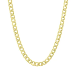 9ct Yellow Gold Curb Chain 20&#8221; 6mm