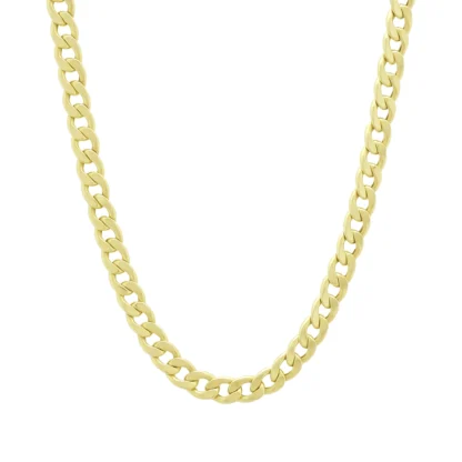 9ct Yellow Gold Curb Chain 20'' 6mm
