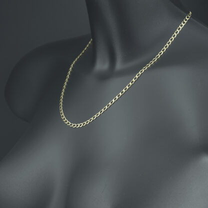 9ct Yellow Gold Curb Chain 19.5'' 4mm - Image 3
