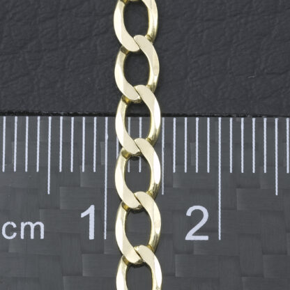 9ct Yellow Gold Curb Chain 19.5'' 4mm - Image 4