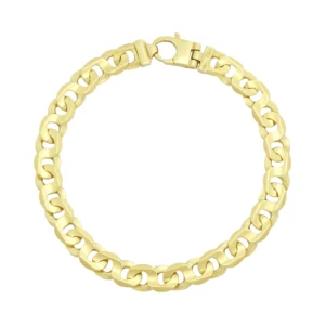 9ct Yellow Gold Fancy Link Bracelet 8&#8221; 8mm
