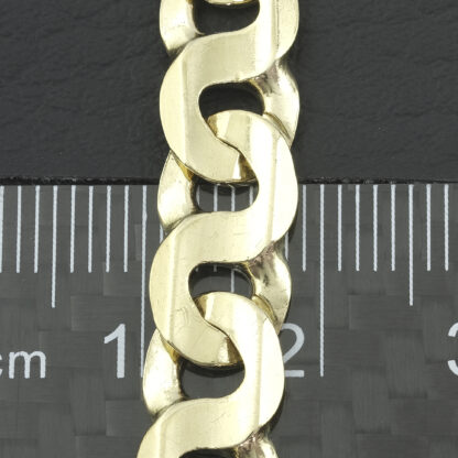 9ct Yellow Gold Fancy Link Bracelet 8'' 8mm - Image 2