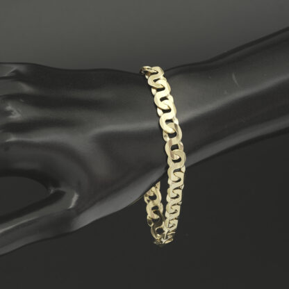 9ct Yellow Gold Fancy Link Bracelet 8'' 8mm - Image 4