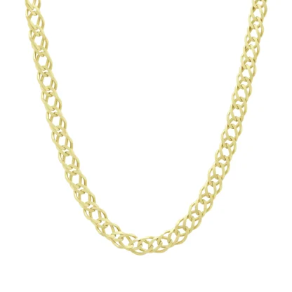 9ct Yellow Gold Fancy Link Chain 18.5'' 6mm