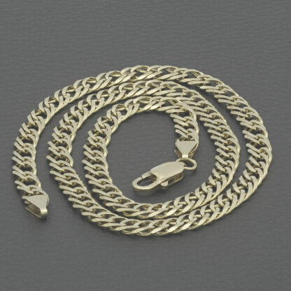 9ct Yellow Gold Fancy Link Chain 18.5'' 6mm - Image 2