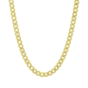 9ct Yellow Gold Curb Chain 21″ 6mm