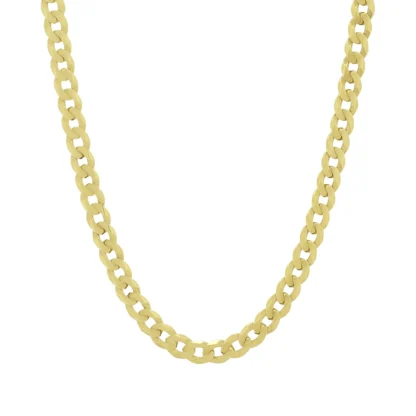 9ct Yellow Gold Curb Chain 21″ 6mm