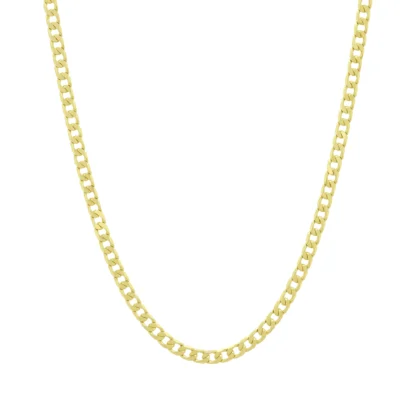 18ct Yellow Gold Curb Chain 24" 3.5mm