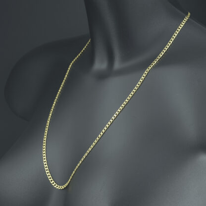18ct Yellow Gold Curb Chain 24" 3.5mm - Image 3