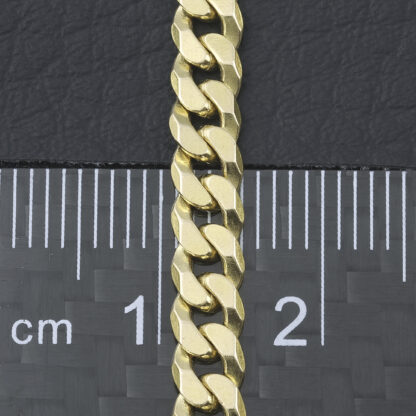 9ct Yellow Gold Curb Chain 30″ 4.5mm - Image 4