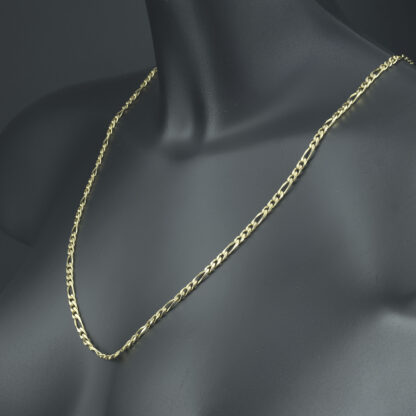 9ct Yellow Gold Figaro Chain 27.5" 4mm - Image 3