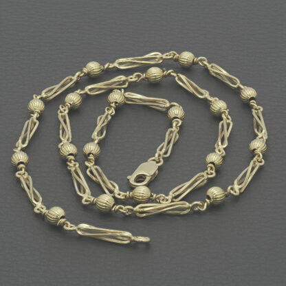 9ct Yellow Gold Fancy Link Chain 24" 5mm - Image 2