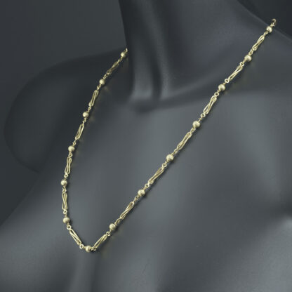 9ct Yellow Gold Fancy Link Chain 24" 5mm - Image 3