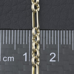 9ct Yellow Gold Fancy Link Chain 18.5&#8243; 3mm