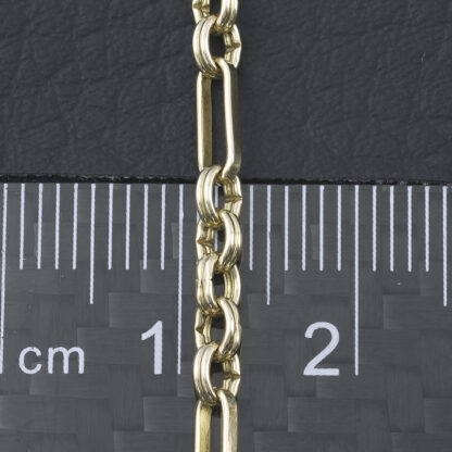 9ct Yellow Gold Fancy Link Chain 18.5" 3mm - Image 4