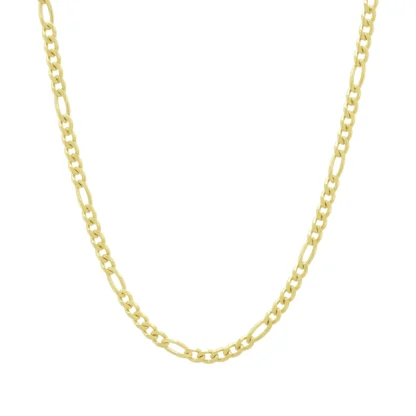 9ct Yellow Gold Figaro Chain 18" 3.5mm