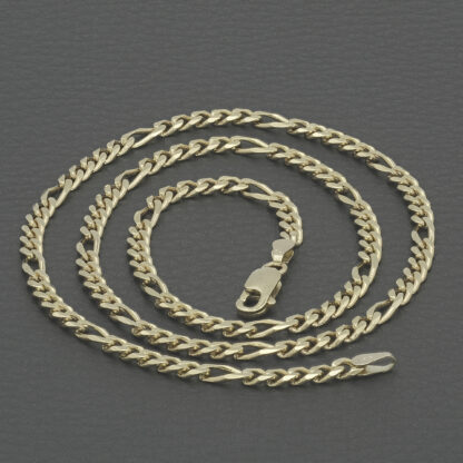 9ct Yellow Gold Figaro Chain 18" 3.5mm - Image 2