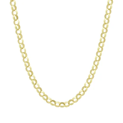 9ct Yellow Gold Belcher Chain 19" 5mm