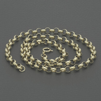 9ct Yellow Gold Belcher Chain 19" 5mm - Image 2