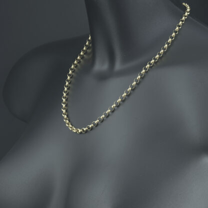 9ct Yellow Gold Belcher Chain 19" 5mm - Image 3