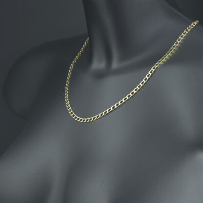 9ct Yellow Gold Curb Chain 20.5" 4mm - Image 3
