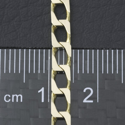 9ct Yellow Gold Curb Chain 20.5" 4mm - Image 4
