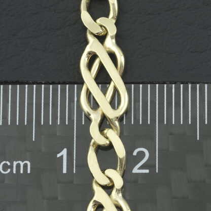 9ct Yellow Gold Fancy Link Bracelet 7" 6mm - Image 2