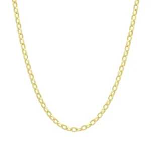 9ct Yellow Gold Belcher Chain 24&#8243; 3mm