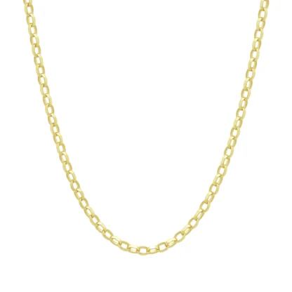 9ct Yellow Gold Belcher Chain 24" 3mm