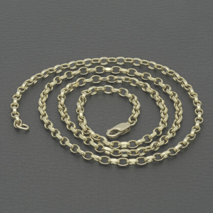 9ct Yellow Gold Belcher Chain 24" 3mm - Image 2