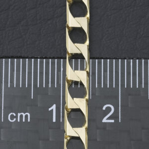 9ct Yellow Gold Curb Chain 18″ 4mm