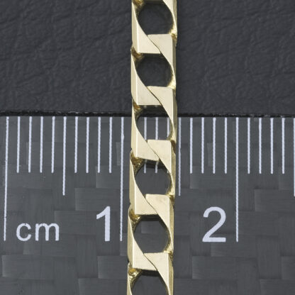9ct Yellow Gold Curb Chain 18" 4mm - Image 4