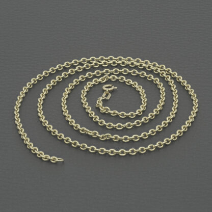 9ct Yellow Gold Belcher Chain 27" 2.5mm - Image 2