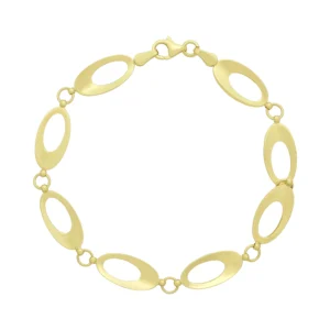 9ct Yellow Gold Fancy Link Bracelet 7.5&#8221; 8mm