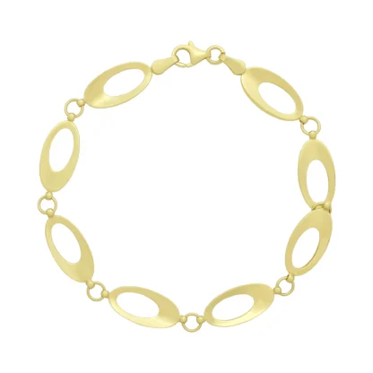 9ct Yellow Gold Fancy Link Bracelet 7.5'' 8mm