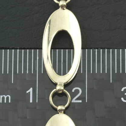 9ct Yellow Gold Fancy Link Bracelet 7.5'' 8mm - Image 4