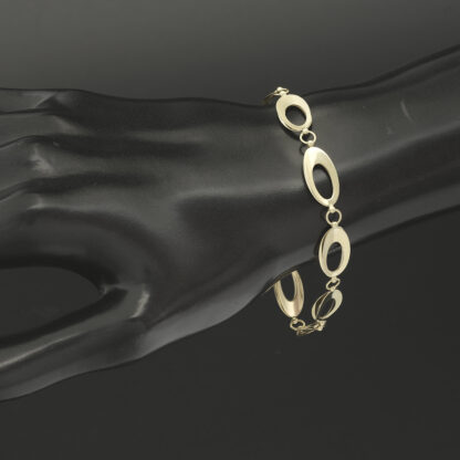 9ct Yellow Gold Fancy Link Bracelet 7.5'' 8mm - Image 2