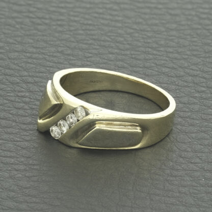 9ct Yellow Gold Moissanite Fancy Ring - Image 3